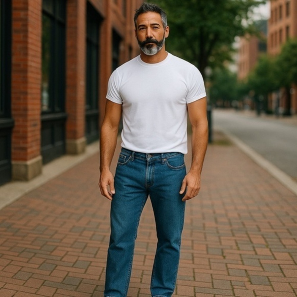 Levi's 505 Men's Straight Blue Jeans